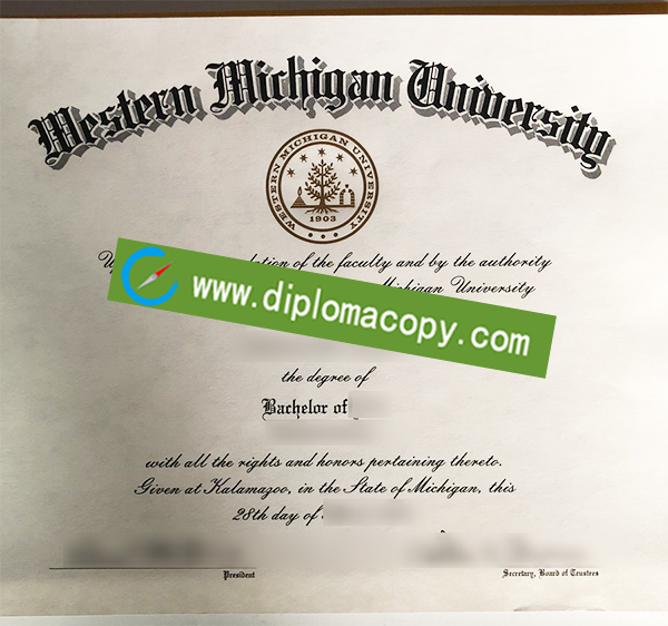 Western Michigan University diploma, WMU fake degree