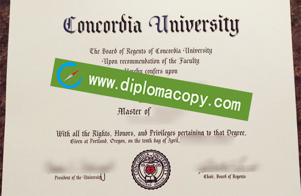 Concordia University diploma, Concordia University degree