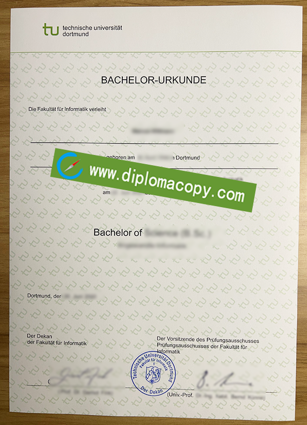 TU Dortmund diploma, TU Dortmund degree