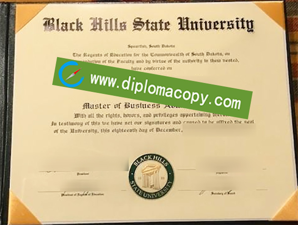 BHSU degree, Black Hills State University diploma