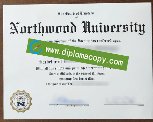 Northwood University diploma, Northwood University degree