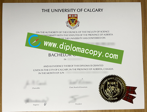 University of Calgary diploma, University of Calgary degree