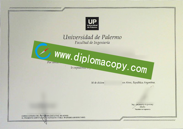 University of Palermo degree, University of Palermo diploma