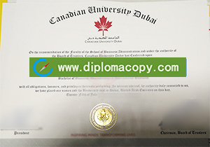 buy fake Canadian University Dubai diploma