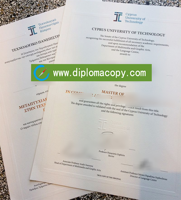 CUT degree, Cyprus University of Technology diploma