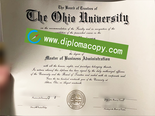 Ohio University degree, Ohio University diploma