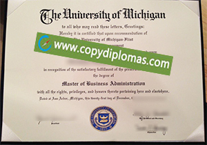 University of Michigan–Flint diploma