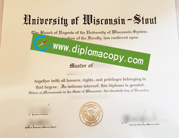 UW–Stout degree, University of Wisconsin diploma