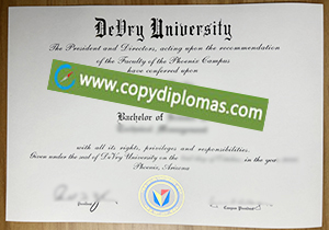 DeVry University diploma