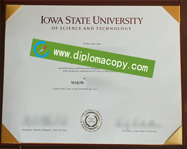 Iowa State University diploma, Iowa State University degree