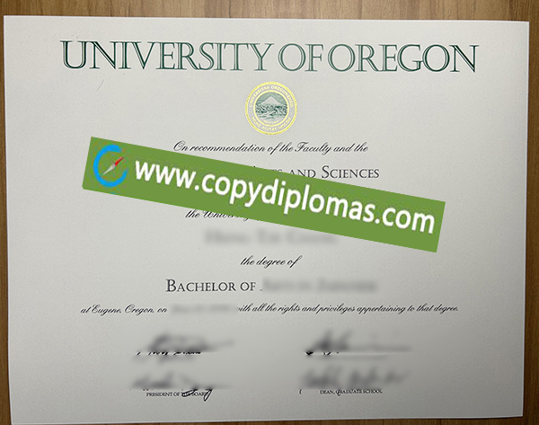 University of Oregon diploma