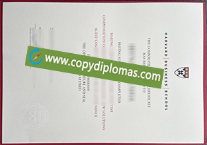 Harvard Business School diploma