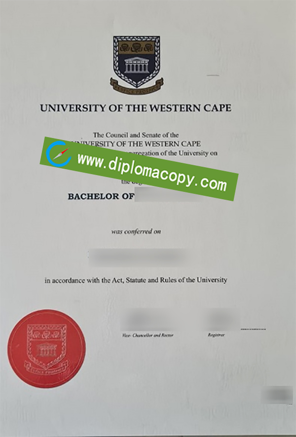 University of the Western Cape degree, UWC diploma