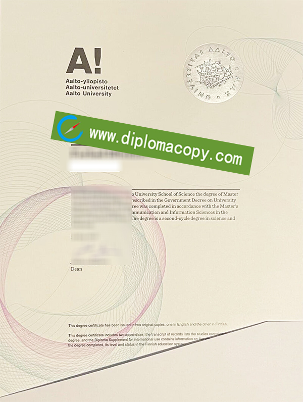 Aalto University diploma, Aalto University degree