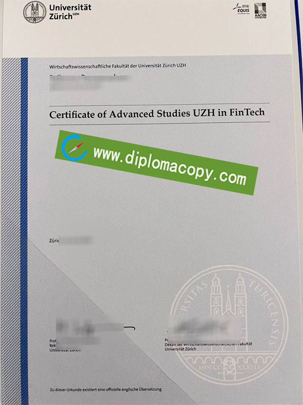 University of Zurich diploma, University of Zurich degree