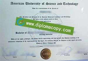 buy fake American University of Science and Technology degree