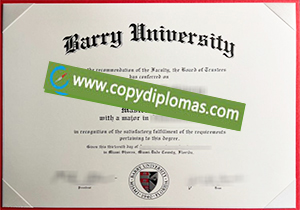 buy fake Barry University degree