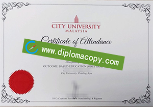 buy fake City University Malaysia diploma