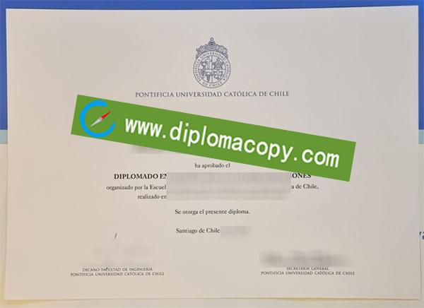 Pontificia Universidad Católica de Chile diploma, UC Chile degree