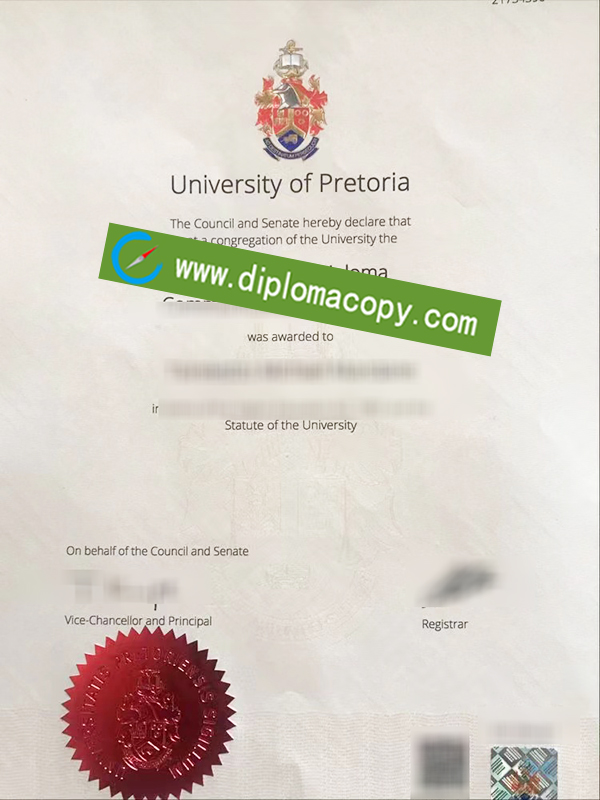 University of Pretoria degree, University of Pretoria diploma