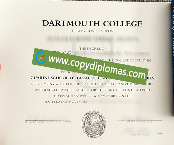 Dartmouth College degree, Dartmouth College diploma