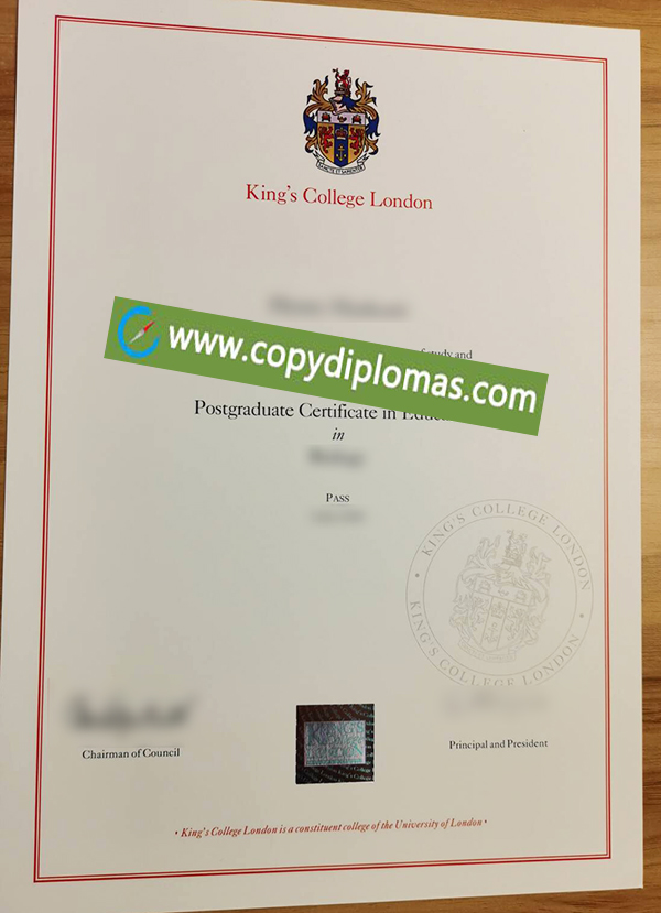 King's College London diploma, KCL degree