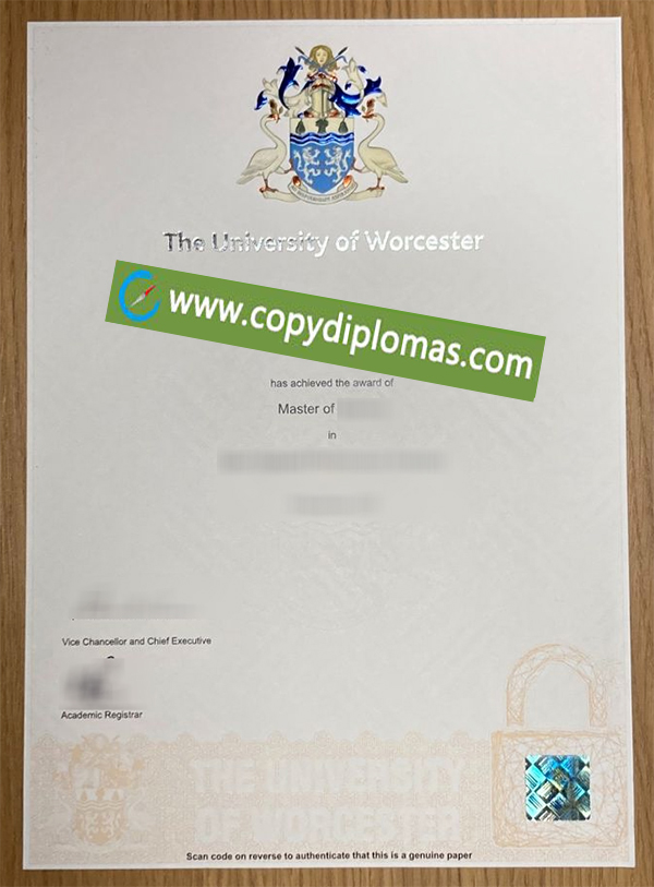 University of Worcester certificate, University of Worcester degree