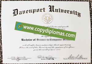 buy fake Davenport University certificate