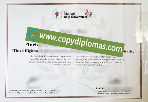 Istanbul Bilgi University degree, Istanbul Bilgi University diploma