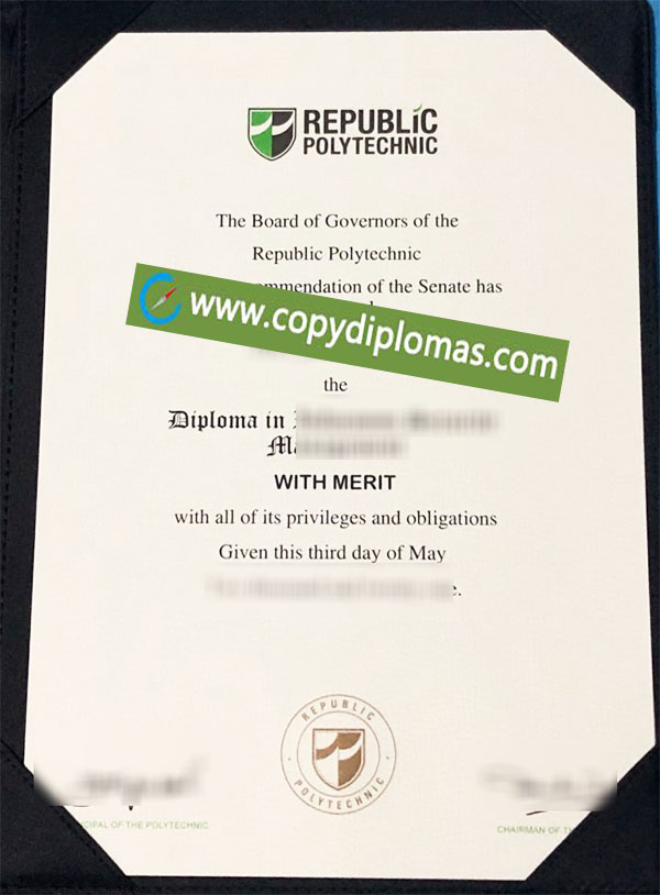 Republic Polytechnic degree, Republic Polytechnic diploma