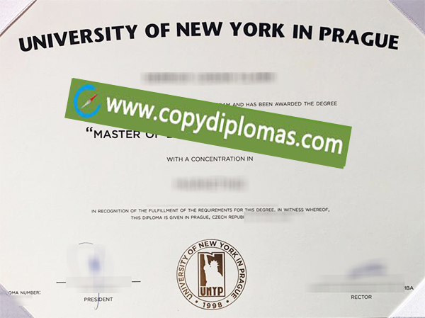 University of New York in Prague diploma, UNYP degree