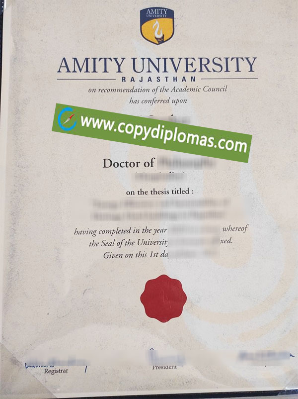 Amity University diploma, Amity University degree