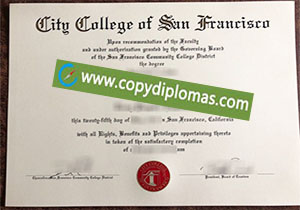 buy fake City College of San Francisco degree