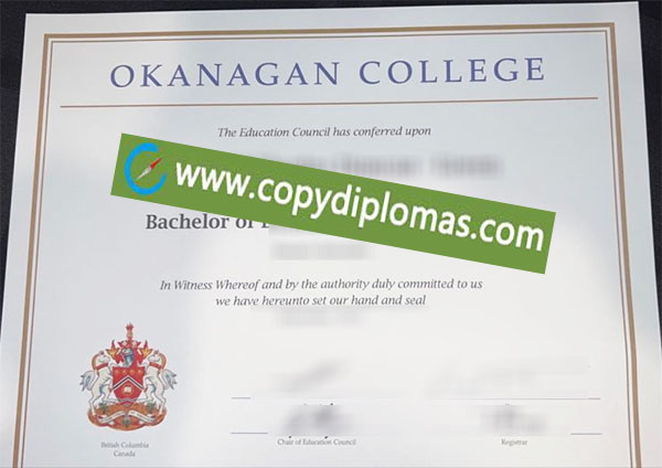 Okanagan College diploma, Okanagan College degree