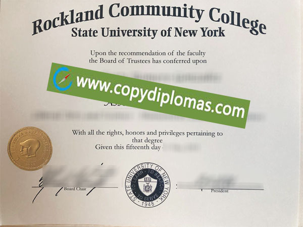 Rockland Community College degree, Rockland Community College diploma