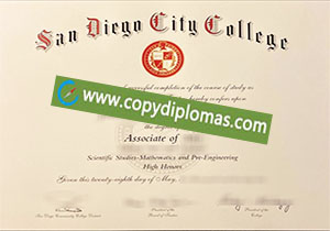 buy fake San Diego City College degree