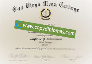 buy fake San Diego Mesa College degree