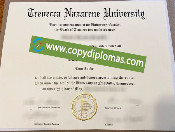 Trevecca Nazarene University degree, TNU diploma