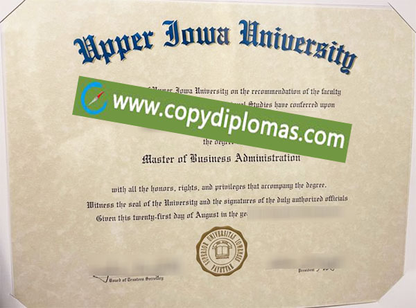 Upper Iowa University degree, Upper Iowa University diploma