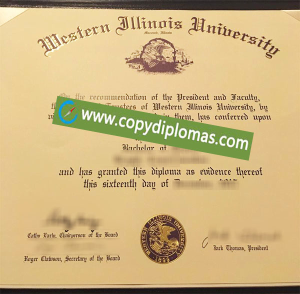 Western Illinois University degree, Western Illinois University diploma