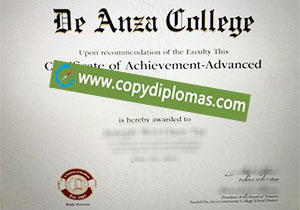 buy fake De Anza College degree