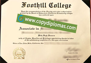 buy fake Foothill College diploma