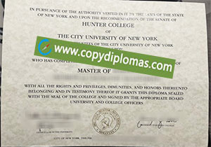 buy fake Hunter College degree