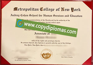 buy fake Metropolitan College of New York degree