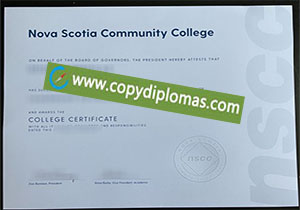 buy fake Nova Scotia Community College degree