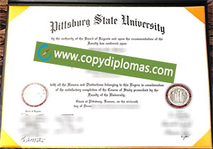 buy fake Pittsburg State University diploma