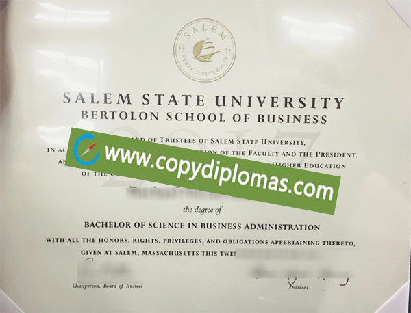 Salem State University degree, Salem State University diploma