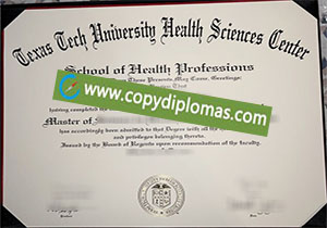 buy fake Texas Tech University Health Sciences Center degree