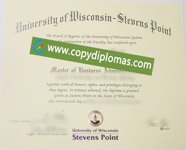 UW-Stevens Point diploma, University of Wisconsin degree