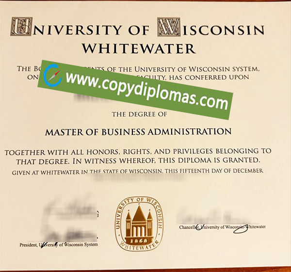 University of Wisconsin-Whitewater degree, University of Wisconsin diploma